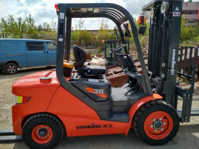 Three diesel forklift D3000 delivery to Marijampole,Lithuania
